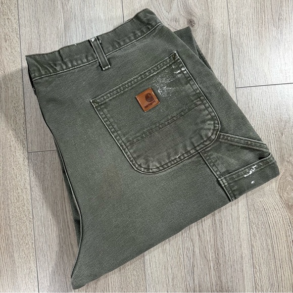 Carhartt Other - Vintage Carhartt Carpenter Grey-Green Work Pants Trousers